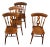 Set of 4 Antique Station Chairs, English, Country House Kitchen, Seat, Victorian For Sale
