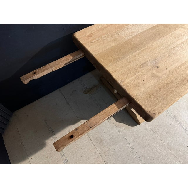 Large Extendable Farmhouse Dining Table in Oak, 1920 For Sale - Image 18 of 18