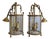 Louis XVI Bronze Lanterns, 1950s, Set of 2 For Sale