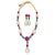 Bochic "Capri" Vintage Natural Gem Necklace & Earrings, White / Blue Opal & Ruby For Sale - Image 15 of 18