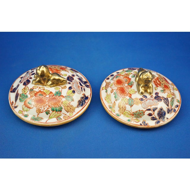 Large Japanese Porcelain Jugs by Imari, Set of 2 For Sale - Image 15 of 18