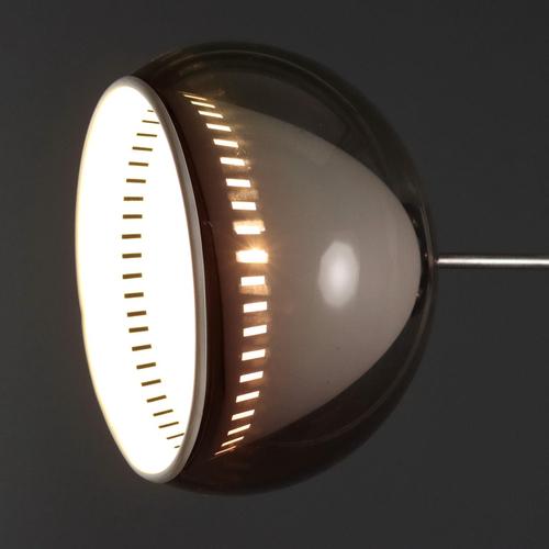 Vintage Floor Lamp in Brass and Enamelled Metal, 1960s For Sale - Image 3 of 12