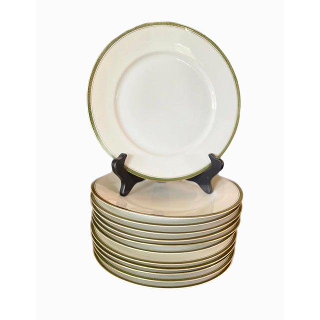 A rare and elegant set of K/P/M porcelain dinner plates, commissioned by Macy's in the first part of the 20th century....