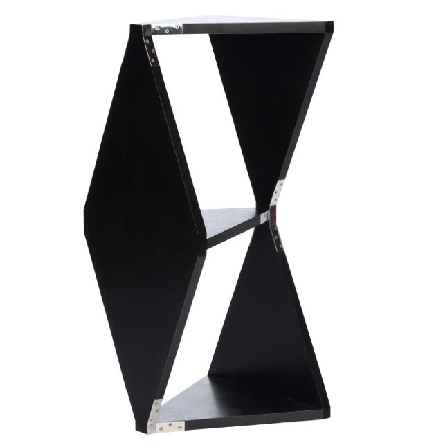 Wood "Doppelgänger" Ebonized Solid Teak Multifunctional Shelf Designed by Maximilian Eicke for Max Id Ny For Sale - Image 7 of 7