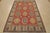 Farmhouse Kazak Rug 6’5” X 8’10” Red Wool Tribal Hand-Knotted Oriental Carpet For Sale - Image 3 of 15