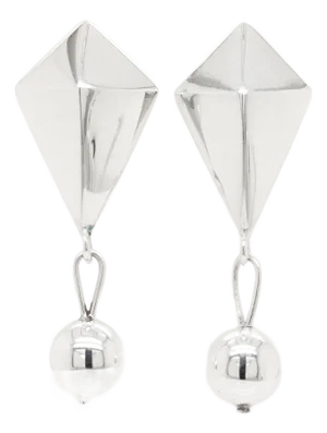 Pair of Mexican Mid-Century William Spratling Sterling Silver Drop Earrings