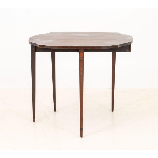 American Federal Inlaid Mahogany Card Table For Sale - Image 10 of 11