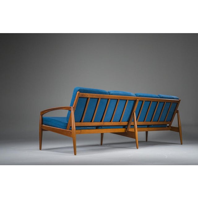 Mid-Century Modern Paper Knife Teak Sofa from Magnus Olesen, Denmark, 1960s For Sale - Image 3 of 14