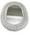 Add timeless charm to your space with this Vintage Retro Oval White Wicker Framed Hanging Wall Mirror. Featuring a...