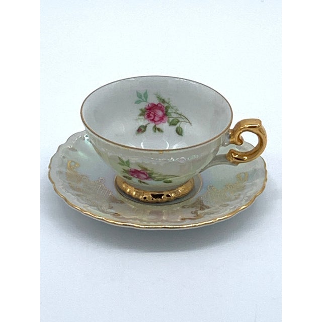 1940s Bavarian Opalescent Tea Set - 16 pcs For Sale - Image 9 of 13