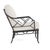 Contemporary Brown Jordan Calcutta Lounge Chair, Textured Pewter frame with Fusion Natural fabric For Sale - Image 3 of 11