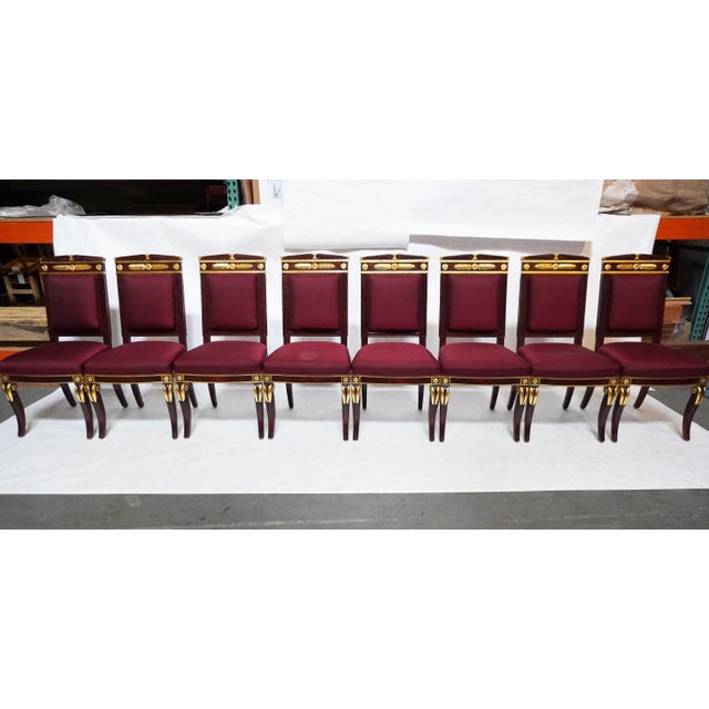 William Switzer Set of Four Mid 20th Century Empire Style Chairs by William Switzer For Sale - Image 4 of 18