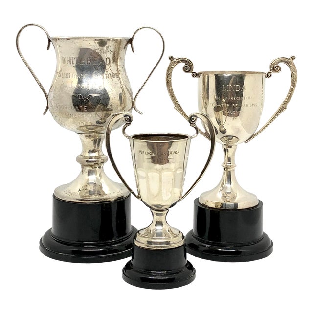 Vintage Silver Plate Trophies Set of 3 Chairish