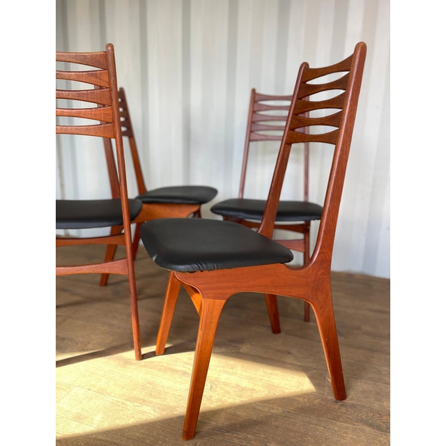 Wood Model 83 Dining Chairs from Boltinge Stolefabrik, Denmark, 1960s, Set of 4 For Sale - Image 7 of 13