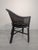 Brown Vintage Armchair with Raffia and Viennese Weave For Sale - Image 8 of 16