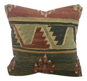 Turkish Anatolian Handwoven Kilim Pillow Cover
