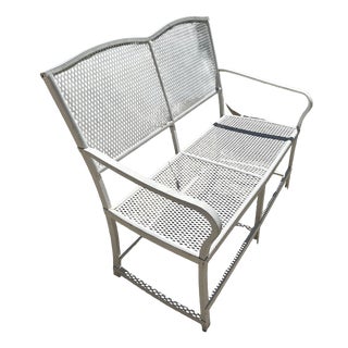Riveted Iron Garden Bench by Gustave Serrurier Govy, 1900 For Sale