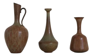 Swedish Ceramic Vessels by Gunnar Nylund for Rörstrand, 1950s, Set of 3