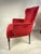 Antique Regency Style Armchair in Red Velvet, 1950s For Sale - Image 18 of 18