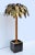 One of a Kind Maison Jansen designed 7ft H Bronze, Brass and Bamboo Palm Tree Floor Lamp made in 1965. Provenance: Palace...