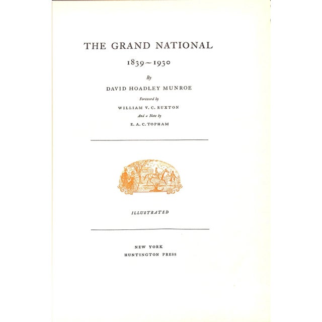 MUNROE, David Hoadley [146] pp. Huntington Press 1931 11" x 7 7/8" w/ Chart of the Aintree Race Course 4-fold map in rear...