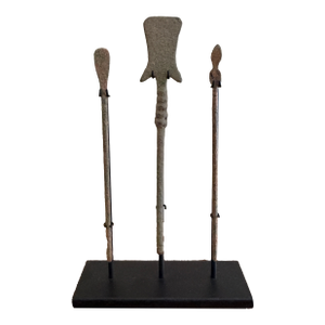 Collection of Three Ancient Roman Bronze Medical Instruments on Custom Museum Mounts