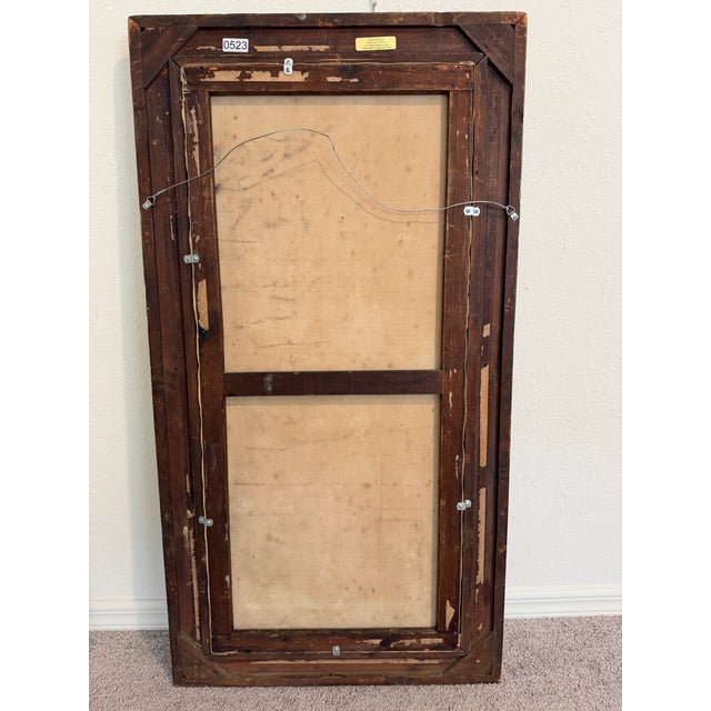 Black Antique 19c. Original Oil Painting French School Huntress, Signed, Gild Frame For Sale - Image 8 of 8