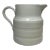 Vintage White Ironstone Handled Pitcher /Jug Made in England - Circa 1960’s For Sale