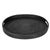 Artifacts Rattan Oval Tray With Cutout Handles in Tudor Black - 18" For Sale - Image 9 of 9