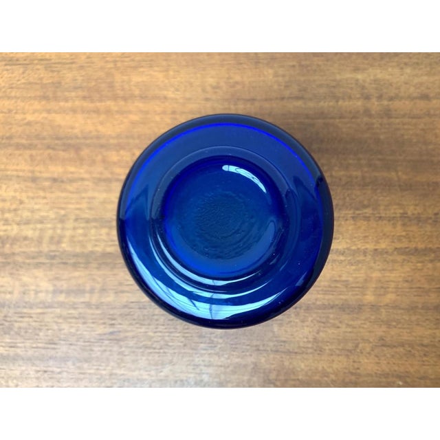 Mid-Century East German GDR Glass Vase from Veb Glaswerk Harz Derenburg, 1960s For Sale - Image 13 of 15