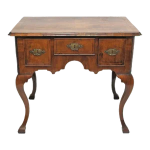 George II Burl Walnut Lowboy