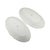 Mid 20th Century Mid-Century Limoges France White Porcelain Scalloped Oval Platters, Set of 2 For Sale - Image 5 of 8