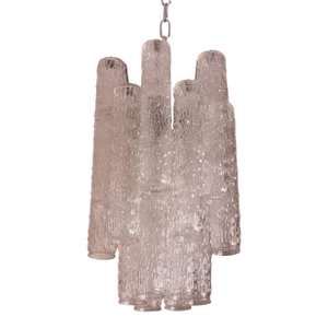 MidCentury Murano Glass Chandelier Tronchi by Toni Zuccheri for Venini, 1960s