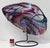 American Huge David Goldhagen Studio Blown Art Glass Vessel, Custom Iron Stand, American For Sale - Image 3 of 11