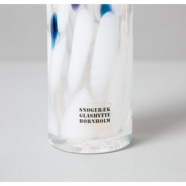 Mid Century Modern Danish Art Glass Bud Vase For Sale - Image 4 of 5