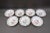 Minton Mid 20th Century Minton England for Tiffany & Co. B894 Floral Bird Rimmed Soup Bowls- Set of 7 For Sale - Image 4 of 9