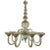 Murano Glass Barovier Style Fontana Green Chandelier For Sale