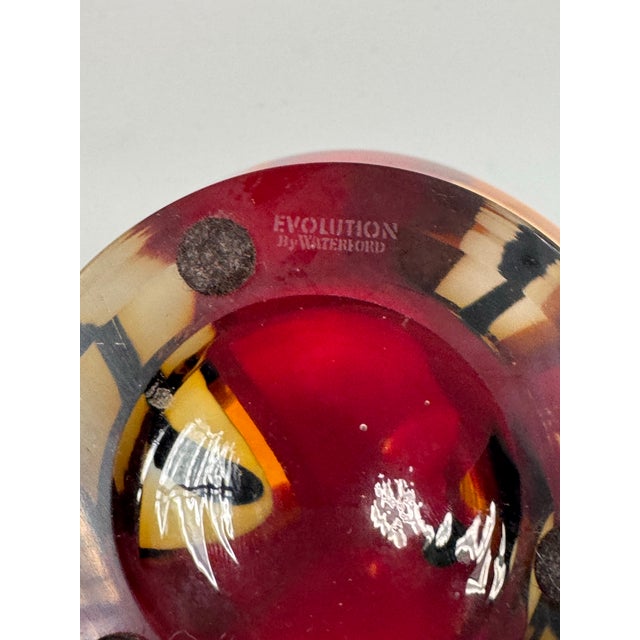2000 - 2009 Waterford Evolution Collection Moroccan Breeze Art Glass Flared Bowl For Sale - Image 5 of 12