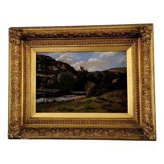 The Valley Road, 1980s, Oil Painting on Canvas For Sale