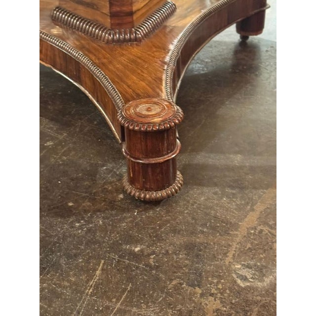 19th C. English Regency Mahogany Center Table For Sale In Dallas - Image 6 of 7