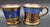 19th Century English Copper Lustreware Cobolt Blue Enamel Bands & Hand-Painterd Motifs 6 Piece Set For Sale - Image 10 of 18