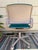 Mid-Century Modern Vintage Mid-Century Steelcase Teal Blue Rolling Office Desk Arm Chair For Sale - Image 3 of 18