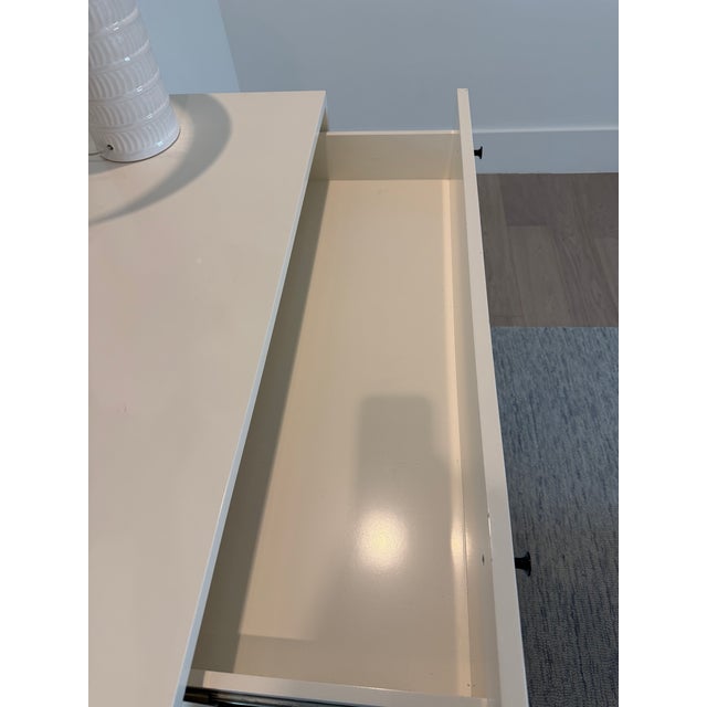 Mid-Century Modern Mid-Centruy Modern White Dresser West Elm Attributed For Sale - Image 3 of 5