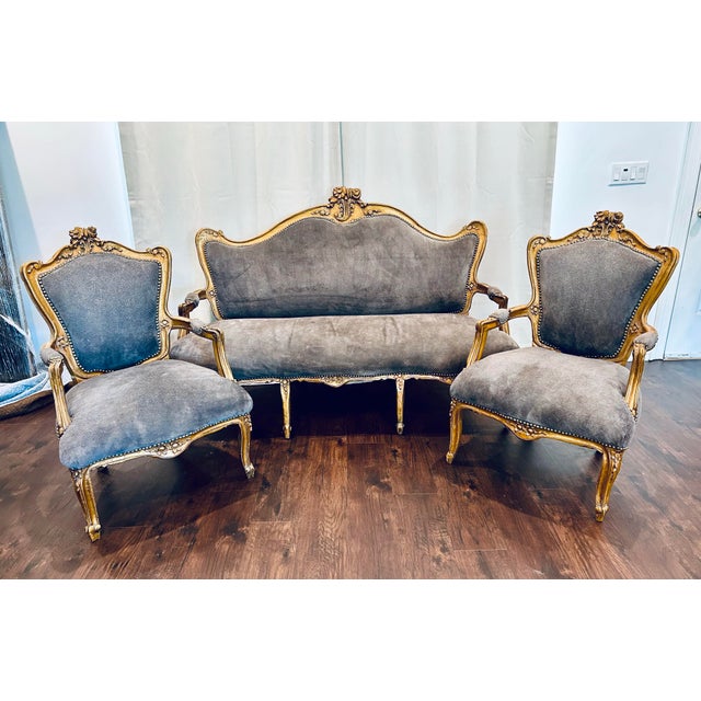 19th Century Italian Louis XV Rococo Style Salon Chairs For Sale - Image 12 of 12
