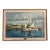 1960s Oil on Canvas “Dock Time” Artist Signed Carol Sideman For Sale