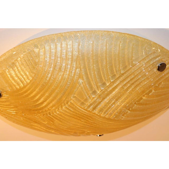 Mid-Century Modern Murano Glass Ceiling Lamp For Sale In New York - Image 6 of 13