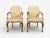 Queen Anne Style, Six Dining Chairs, Light Wood, Fabric, Usa, 1940s For Sale - Image 10 of 12