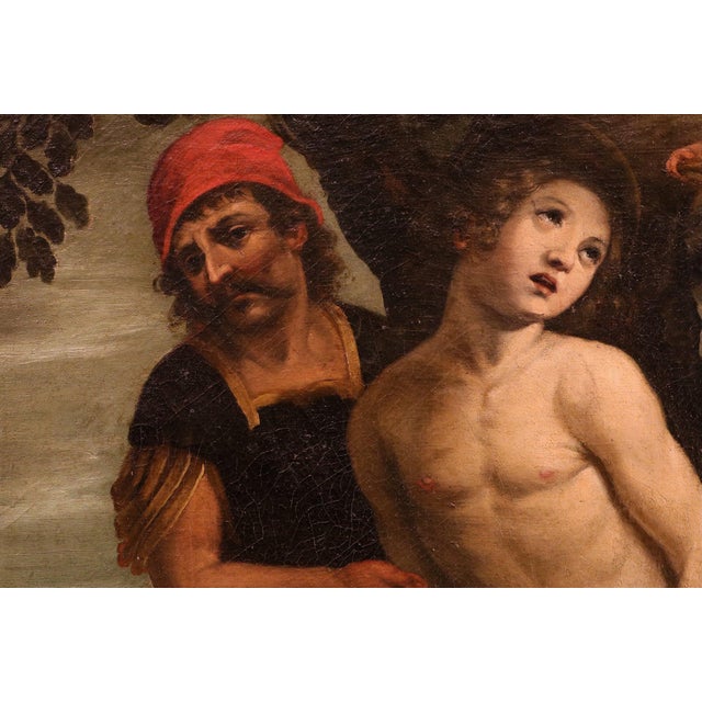 After Astolfo Petrazzi, Nude Saint Sebastian, 1630s, Oil Painting on Canvas, Framed For Sale - Image 4 of 15