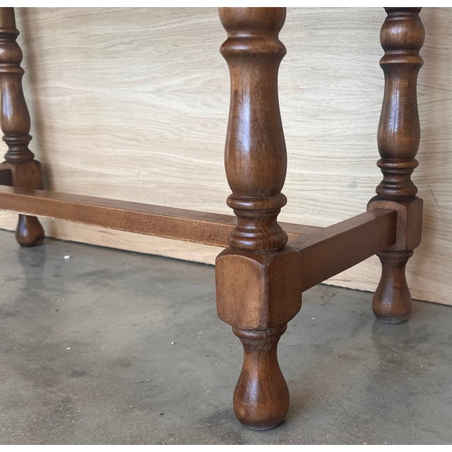 Early 20th Century Spanish Carved Console Table With Two Drawers For Sale - Image 10 of 10
