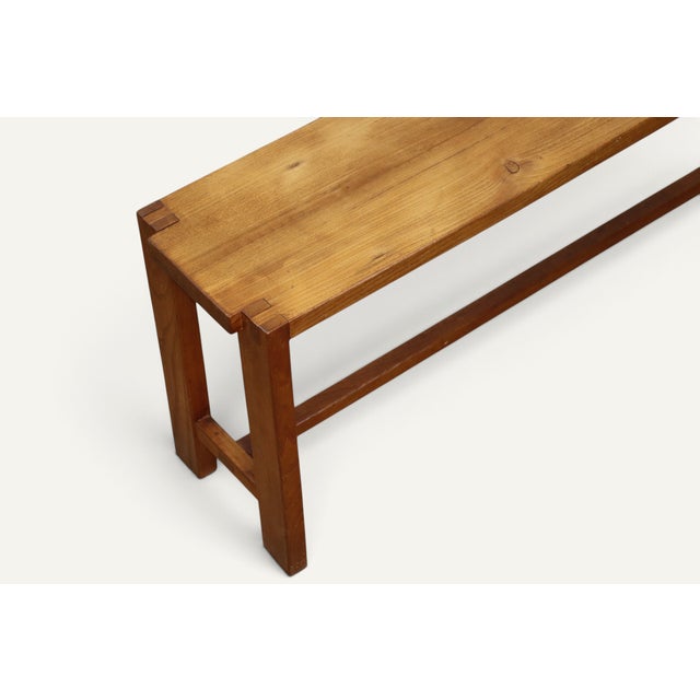 S09 Bench in Elm by Pierre Chapo, 1970s For Sale - Image 4 of 18